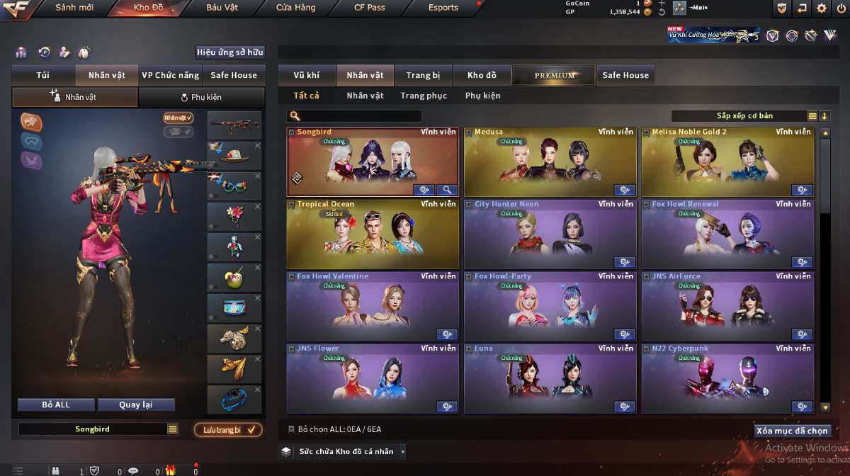 shop acc cf uy tin gia re